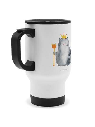 Mr. & Mrs. Panda Thermobecher To Go Katze König ohne Spruch in Weiß
