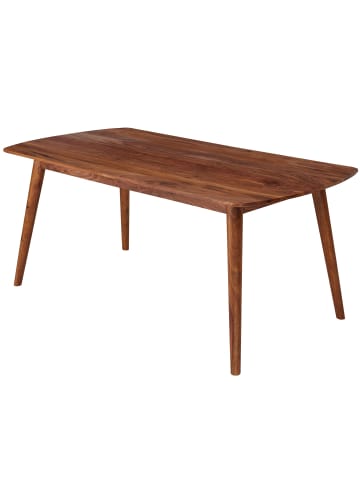 FineBuy Esstisch in Braun / Sheesham / 60x120x77