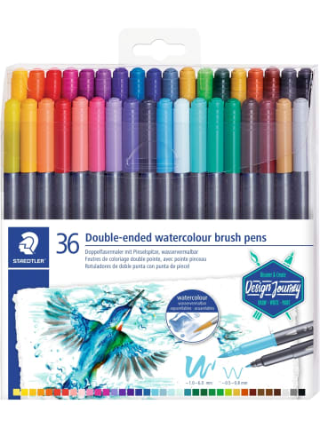 Staedtler Doppelfasermaler marsgraphic duo Pinselspitze Packung mit 36 Stück