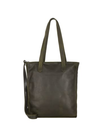 Cowboysbag Buckley Schultertasche Leder 32 cm Laptopfach in dark green