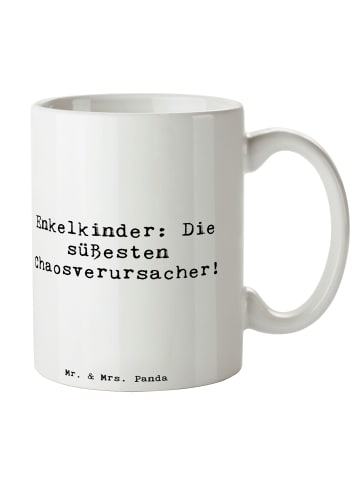 Mr. & Mrs. Panda Tasse Enkelkinder: Die süßesten Chaosverursache... in Weiß