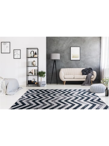 Kayoom Teppich Sally 325 in schwarz - grau - rechteckig