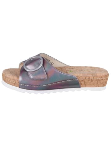 WALDLÄUFER Pantoletten für Damen in metallic