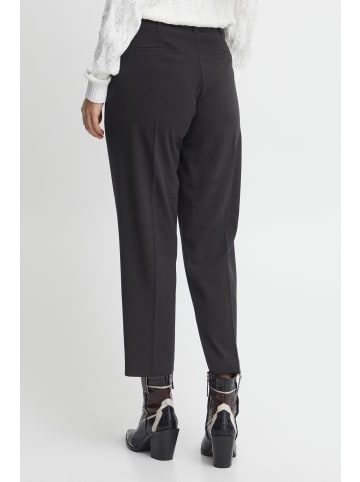 b. young BYDANTA BELT PANTS - HEAVY WOVEN Relaxed fit in Black