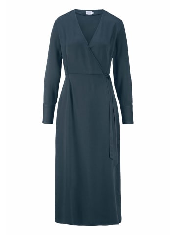 Hessnatur Wickelkleid Knöchellang in dunkles petrol