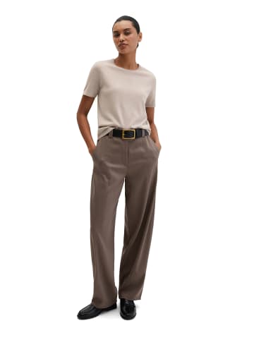 Marc O'Polo Kurzarm-Pullover regular in Linen Beige