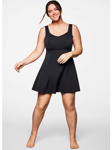 sheego Badekleid in schwarz