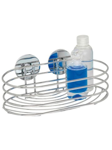 Wenko 18775100 Wandablage Turbo-Loc - Befestigen ohne Bohren in Silbern