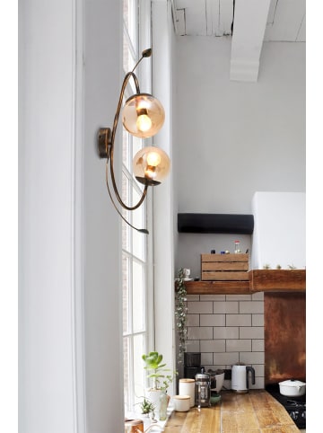 Licht-Erlebnisse Wandlampe (B)20 x (L)4.5 x (H)65 cm in Shabby Braun-Gold HoniggelbShabby Braun-Gold Honiggelb