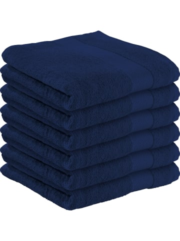 Erwin Müller Frottier Handtuch 6er-Pack Sindelfingen in dunkelblau