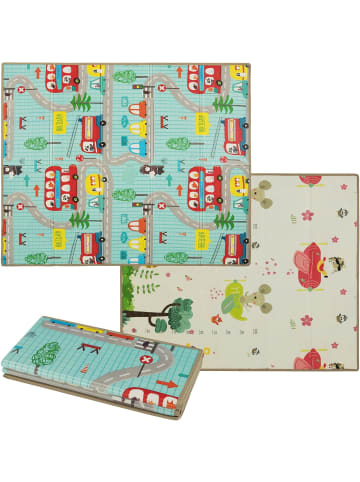 COSTWAY Krabblematte Baby faltbar in Bunt