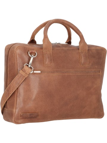 Plevier 400er Serie I Aktentasche Leder 43 cm Laptopfach in cognac