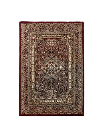 KADIMA DESIGN Orientteppich Kurzflor Polypropylen saugroboter Wohnzimmer in Rot