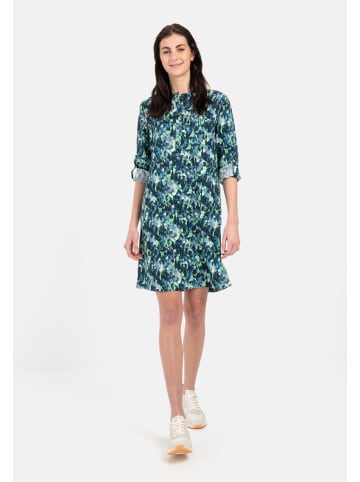 Camel Active Schlupfkleid mit langen Krempelärmeln in Blau-Grün