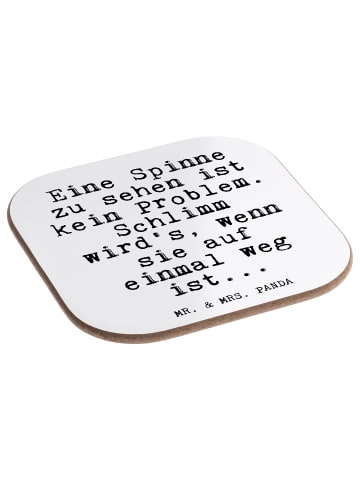Mr. & Mrs. Panda Tassen Untersetzer Eine Spinne zu sehen... mit ... in Weiß