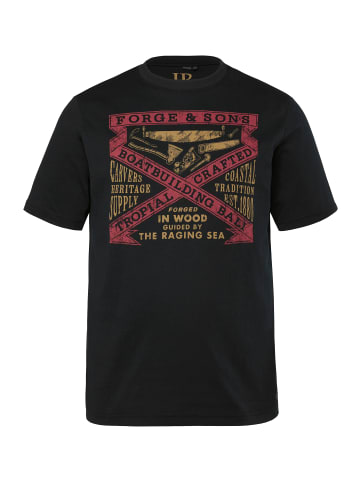 JP1880 Kurzarm T-Shirt in schwarz