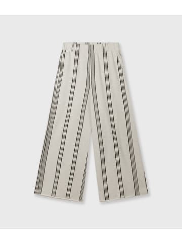 10Days WIDE KLEG JOGGER STRIPES in Soft White