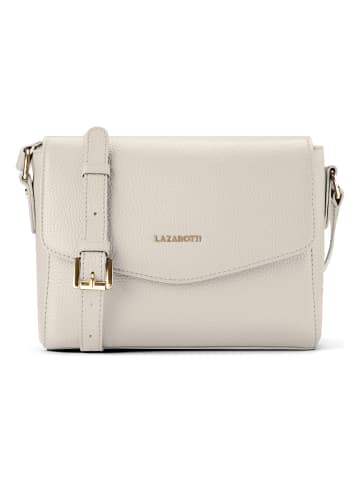 Lazarotti Bologna Leather Crossbody Umhängetasche Leder 22 cm in cream