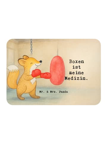 Mr. & Mrs. Panda Kühlschrank Magnet Fuchs Boxen Design mit Spruch in Weiß