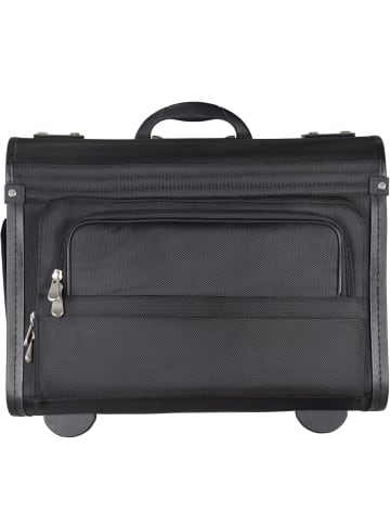 Dermata Pilotenkoffer Trolley 46 cm Laptopfach in schwarz