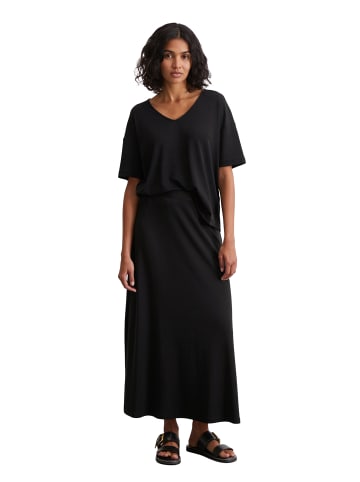 Marc O'Polo A-Linien-Jersey-Rock in Schwarz