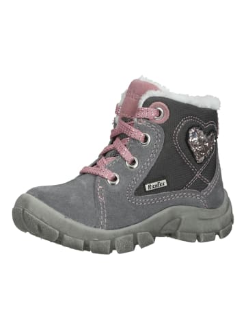 Richter Shoes Stiefelette in Grau/Rosa