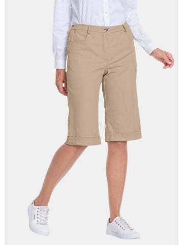 GOLDNER Kurzgröße:  Bermuda-Jeanshose Carla Sportliche Bermuda-Jeanshose Carla in sand