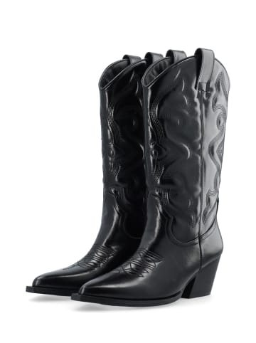 Bianco Cowboystiefel in Black