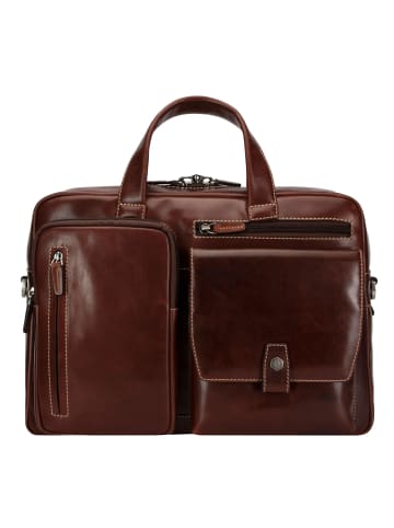 Jekyll & Hide Oxford Aktentasche Leder 38 cm Laptopfach in mocha