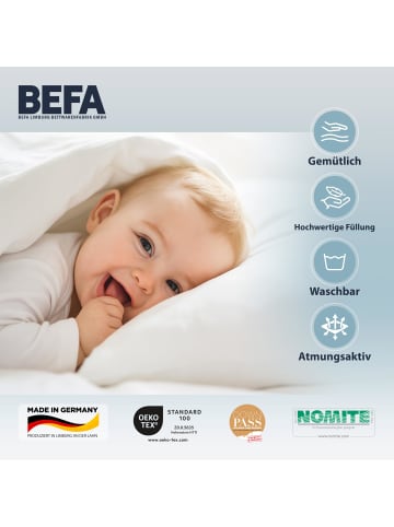 Befa Kinderdecke leicht 90 % Daune in Weiß