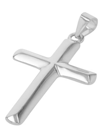 Adeliás Unisex Anhänger – Kreuzanhänger aus 925 Silber in silber