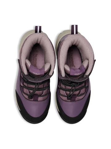 Hummel Klettverschluss Stiefel Snow Boot Draußen Kinder in BLACK PLUM