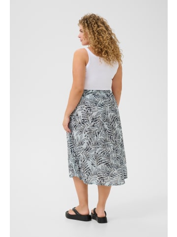 KAFFE curve Rock KCisma A-shape in Blue Leaf Print