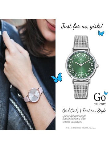 Girl Only Armbanduhr-Analog silber mittel (ca. 34mm) Girl Only Mademoiselle