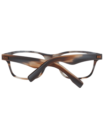 Ermenegildo Zegna Männer Optische Fassungen Trapezförmig Braun