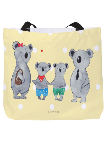 Mr. & Mrs. Panda Shopper Koala Familie zwei ohne Spruch in Gelb Pastell