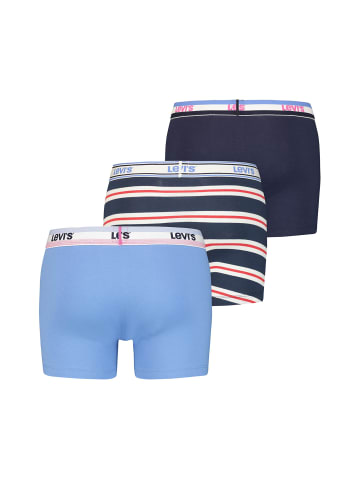 Levi´s Boxershorts LEVIS Men Giftbox Logo Boxer Brief 3P in Blue Combo