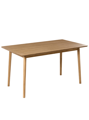 Beliani Esszimmertisch ELVYN in Braun - (W) 80 x (H) 74 x (L) 140 cm