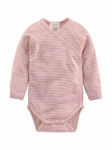 Hessnatur Wickel-Body Langarm in pfingstrose