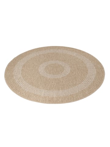 KADIMA DESIGN Teppich Outdoor Flachgewebe Vintage Polypropylen Balkon in Beige