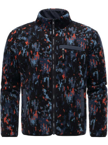 ragwear Fleecejacke Tawon Print in Terracotta