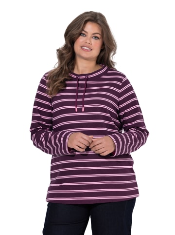 LAURASØN Sweatshirt in pflaume