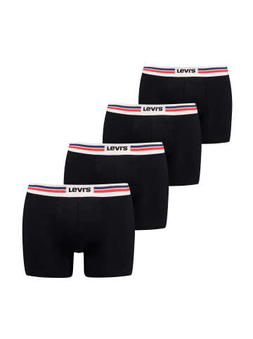 Levi´s Boxershort 4er Pack in Schwarz