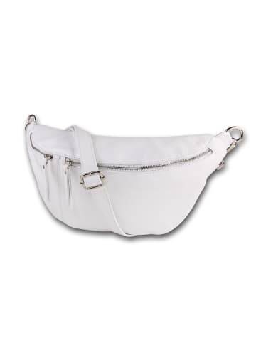 Toscanto Leder Gürteltasche Toscanto Tasche weiß ca. 37cm