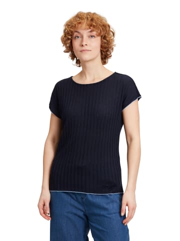 CARTOON Casual-Shirt mit Rippenstruktur in Baritone Blue