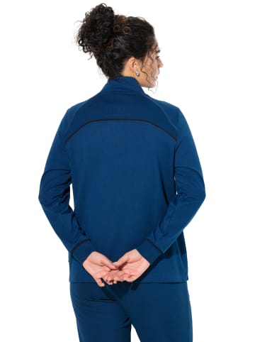 Ulla Popken Sweatjacke in dunkelblau