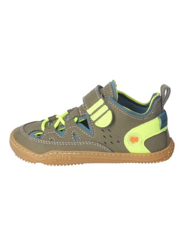 qnuffs Kindergarten Klett Halbschuh/Sneaker in grün
