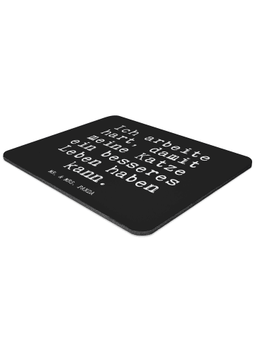 Mr. & Mrs. Panda Mousepad Ich arbeite hart, damit... mit Spruch in Schwarz
