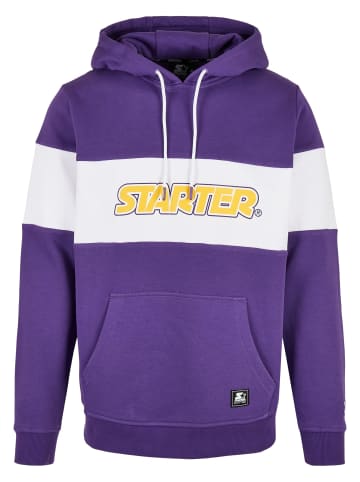 STARTER STARTER Kapuzenpullover in real violet/white