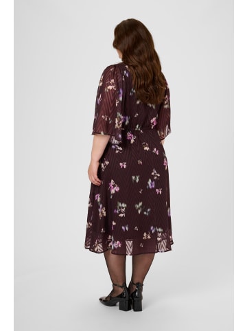 KAFFE curve Kleid KCclara Regular fit in Black Coffee/Multi col.Flowers